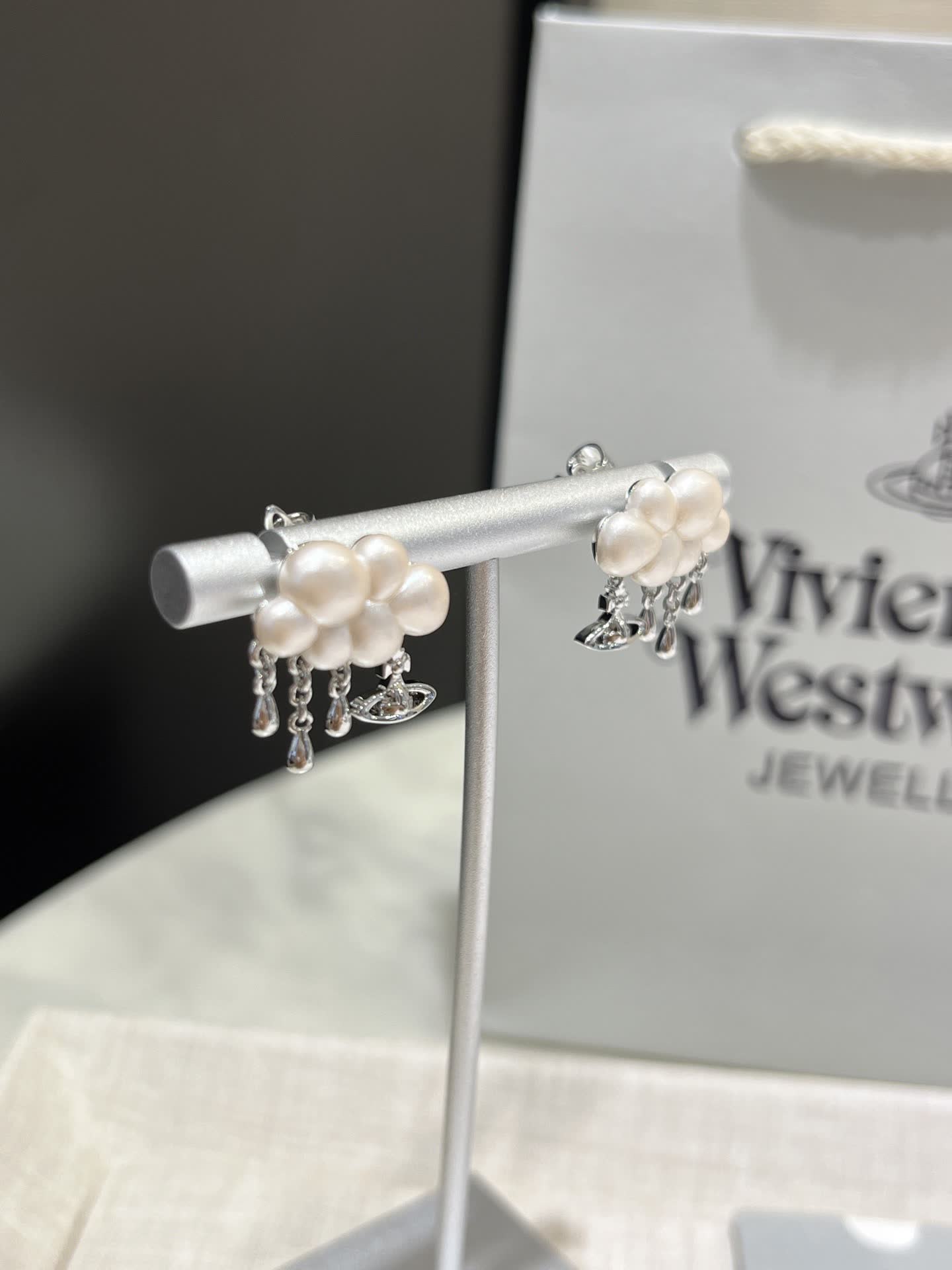 Vivienne Westwood Pearl Cluster Earrings